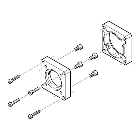 Festo Motor Flange EAMF-A-48A-60G/H EAMF-A-48A-60G/H